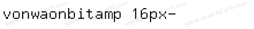 vonwaonbitamp 16px字体转换